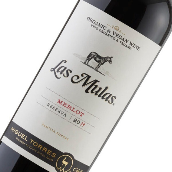 Vino Reserva Miguel Torres Las Mulas Merlot Organico Vegano