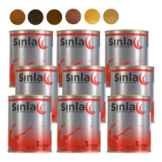 Impregnante Madera Brillante Sinlac Pack 9 X 1 Lts 