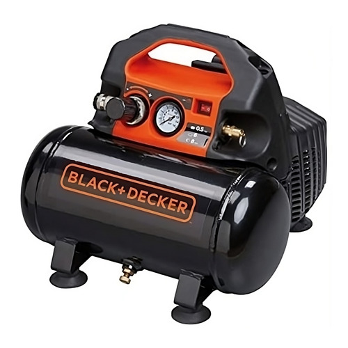 Compresor de aire mini Electrico portátil Black+Decker BD55/6 6L 0.5hp 230V 50Hz negro