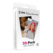 20 Hojas Papel Fotografico Premium Zink Zero Ink 2x3 