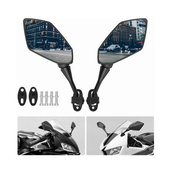 Espejos Para Moto Deportiva Rt 200 Fz Fazzer, 1 Par