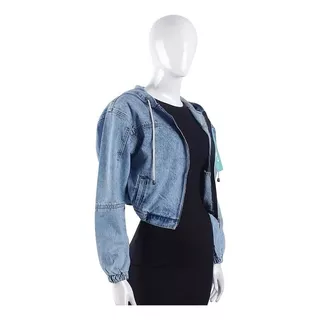 Casaca Jean Bomber Textura Hielo Diseños Únicos Y Exclusivos