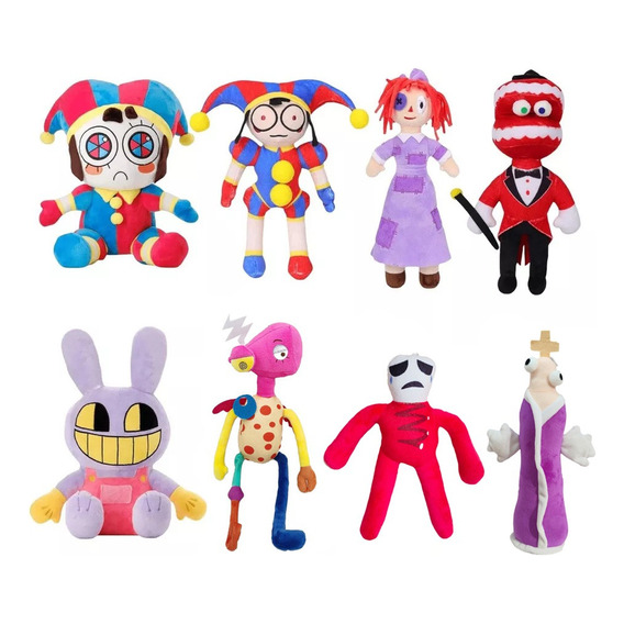 Peluche The Amazing Digital Circus Peluches Pomni Jax 8pzs