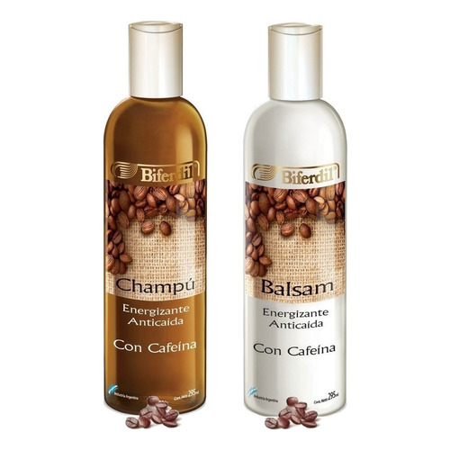 Biferdil Shampoo + Balsam Energizante Anti-caida Con Cafeina