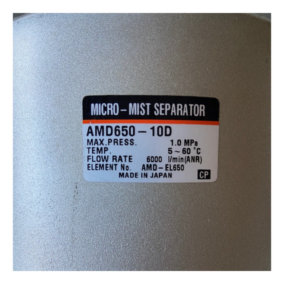 Aire Comprimido, Separador De Niebla Smc Amd650-10d