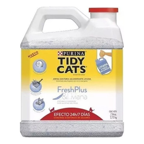 Purina cidy cats arena aglomerante bidon gatos 2.72 Kg x 2.72kg de peso neto