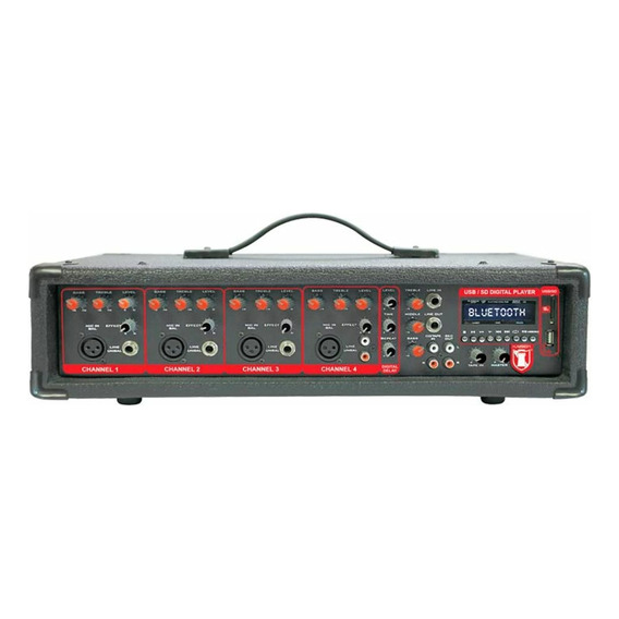 Mezcladora Amplificada 4 Canales Kaiser Mix-2304dusb