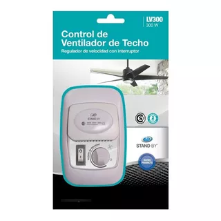 Regulador Variador De Velocidad Ventilador De Techo 300w Estructura Blanco