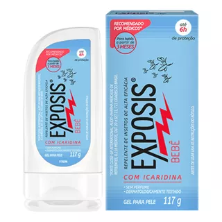 Exposis Repelente Em Gel Baby 117g Com Icaridina Sem Perfume