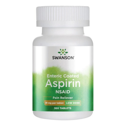 Aspirina 81 Low Dose Swanson 360 Tab Elimina Y Ayuda Dolores Sabor Sin sabor