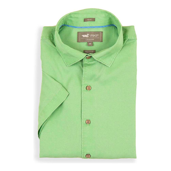 Camisa M/c Rockford Shr-weekend-spm22 New Green Para Hombre