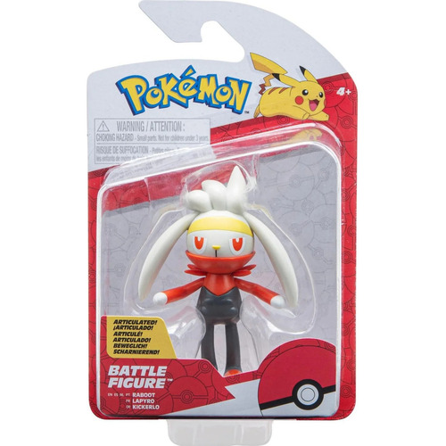 Raboot Pokemon Jazwares Battle Figure Packs