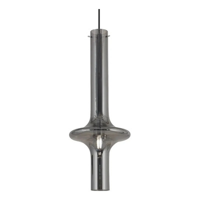 Colgante 3 Luces Feliu Il Vidrio Gris Base Redonda Lk Gris Humo