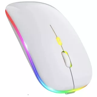 Mouse Inalambrico Recargable 2.4ghz Wireless Bluetooth Luz