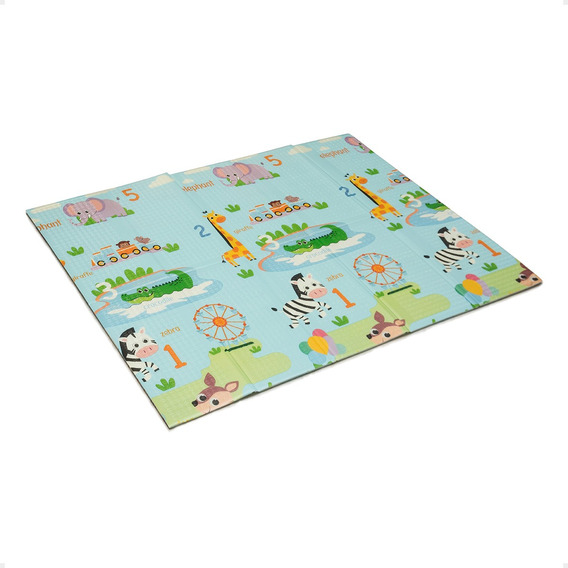 Alfombra Infantil Bebes Anti Golpes Reversible Plegable Love