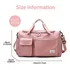 Bolso Viaje Deportivo Futbol Grande Impermeable Gimnasio Rosa Lisa