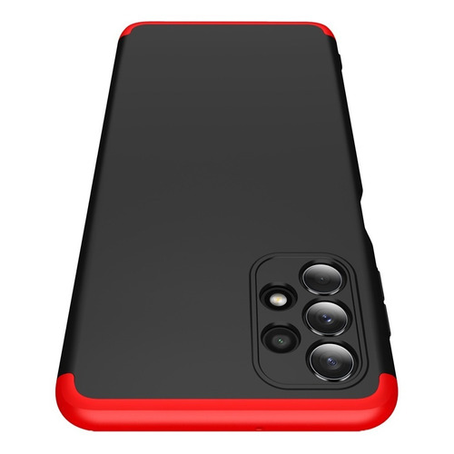 Carcasa Para Samsung A32 Antigolpes Gkk + Hidrogel Color Roja con Negro