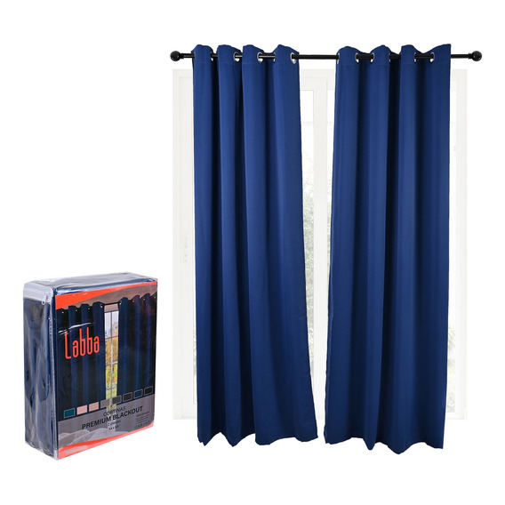 Set 2 Cortinas Premium  Blackout  150 X 230 Cm 