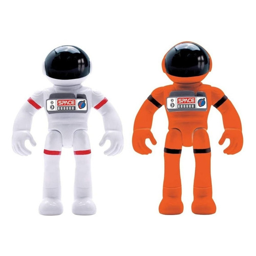 Figura Muñeco Astronauta Articulado Astro Venture 8cm Color