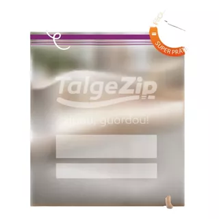 Saco Bags Zip Duplo P/ Congelar 14,9x16,5 C/ 100 Unid. Talge