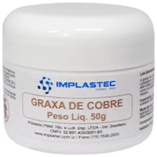  Graxa De Cobre Igc Anti Seize Pote 50g Implastec