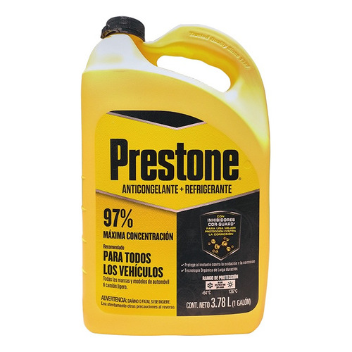 Anticongelante Amarillo Prestone AF12097M Concentrado 97% Galon 3.78l