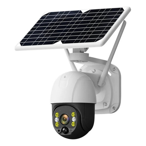 Cámara De Seguridad Solar Ip66 Wifi Ptz 360° Para Exteriores