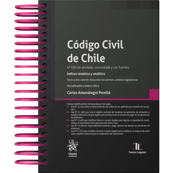 Codigo Civil De Chile 2024 (tirant Lo Blanch)