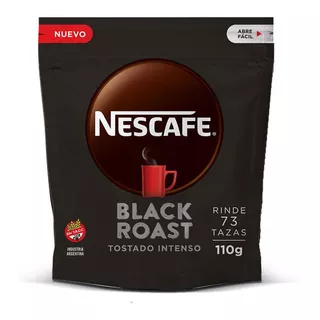 Cafe Nescafe Black Roast Instantaneo 110g Sin Azucar- Sin Tacc