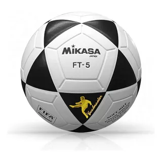 Balón De Fútbol Mikasa Ft-5 Nº 5 Color Blanco/negro