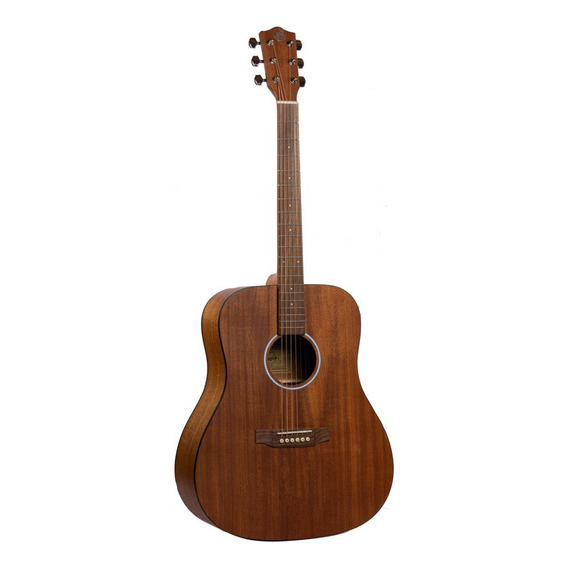 Guitarra Acustica Bamboo Ga 41 Mahogany Con Funda Y Pua Color Marrón Material del diapasón Nogal Orientación de la mano Diestro