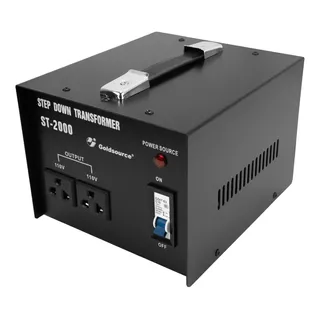 Transformado 220v - 110v 2000w - 2 Tomas - Central Shop