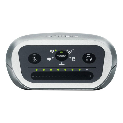 Interfaz de audio digital Shure Mvidig en color gris XLR/USB/P10