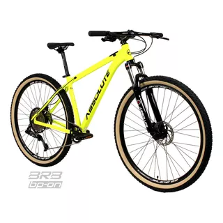 Bike Mtb 29 Absolute 12v Freios Hidráulicos Suspensão Trava Cor Amarelo/preto - Nero Tamanho Do Quadro 19