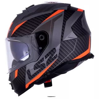 Capacete Ls2 Ff800 Storm Racer Preto/laranja