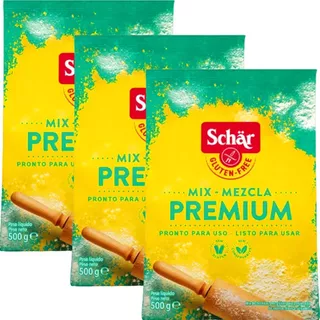 Combo X3 Harina Mix Mezcla Premium Schar Sin Tacc 500g 