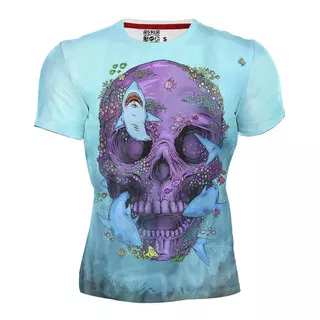 Playera 3d Sublimada Full Print Caballero Calavera 025