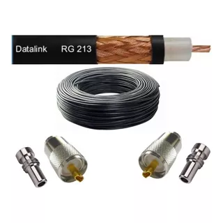 Cabo Coaxial Px Data Link Rg213 50r 96%m 2conctor Brinde 20m