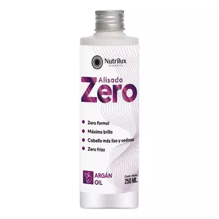 Alisado Zero 250ml Nutrilux 100% Libre De Formol Argan Oil