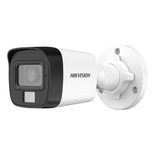 Cámara Seguridad Hikvision Con Audio 1080p 2mp Exterior Blanco