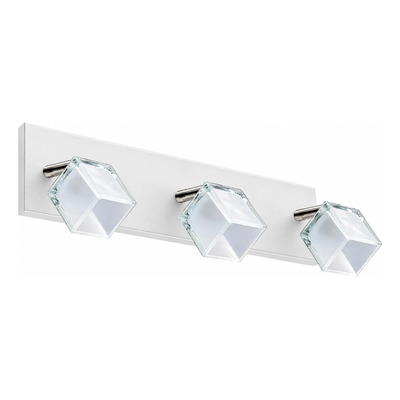 Aplique Plafon 3 Luces Apto Led G9 Blanco Luz Desing A703 Blanco
