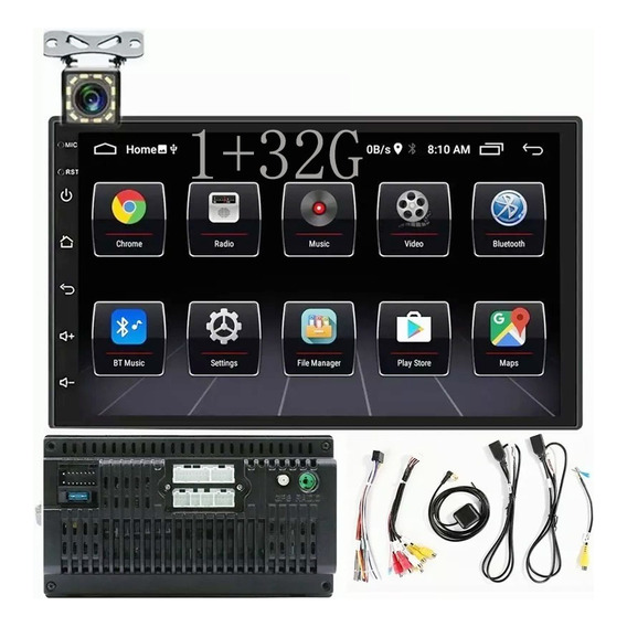 Estéreo De Coche Android Gps Wifi 7 Pulgadas 2din Con Cámara