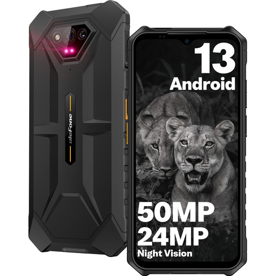 Celular Ulefone Armor X13 Teléfono Robusto Dual Sim 6gb (+6gb Virtual) Ram 64gb Rom 6.52hd+ 50mp+24mp Cámara De Visión Nocturna 6320mah Android 13 Nfc
