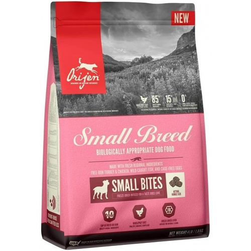 Alimento Orijen Small Breed para perro adulto en bolsa de 1.8kg