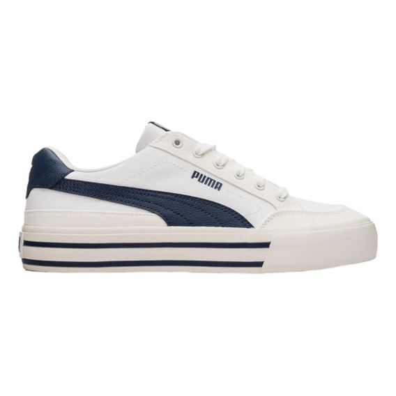 Tenis Puma Hombre Caballero Casual Court Classic Vulc Blanco