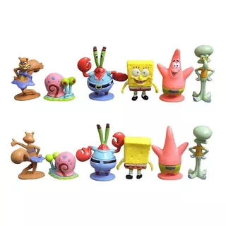 Muñecos Bob Esponja Y Sus Amigos Set X6 Figuras