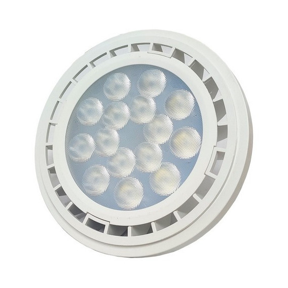 Ar111 Led 15w Gu10 Carcasa Blanca Blanco Cálido Macroled