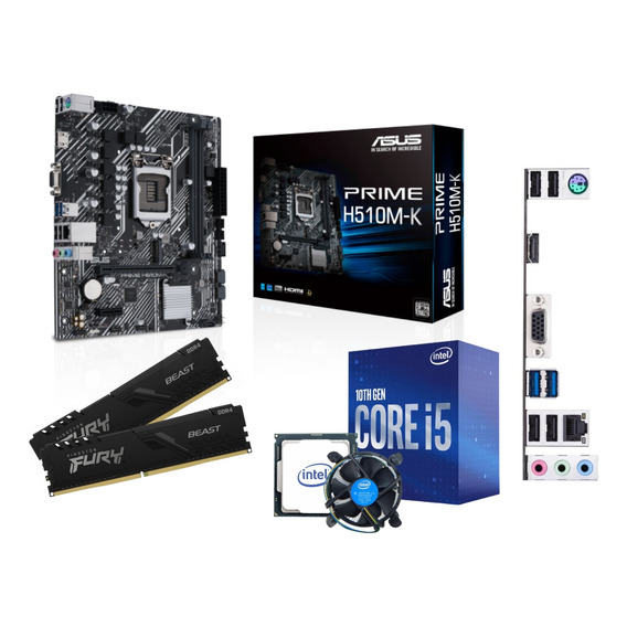 Kit De Actualización Intel  Core I5 10 Gen Mother Board H410