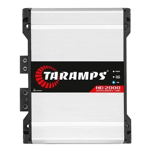 Módulo amplificador automotriz Taramps Hd 2000, 4 ohmios, 2000 W, color plateado