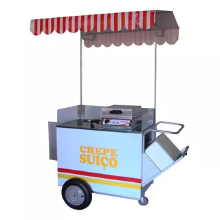 Carrinho Ambulante Para  Crepe Suíço  - Modelo 4235